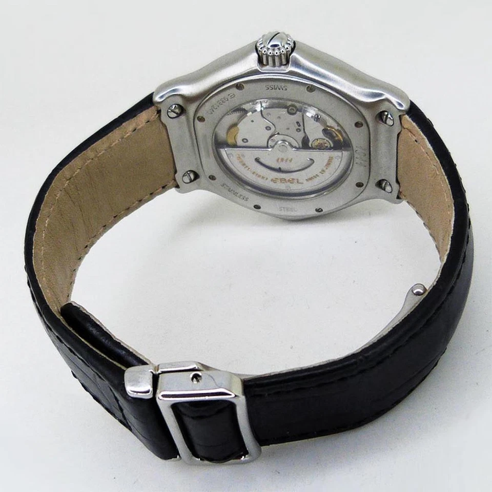 Reloj EBEL E9331240 1911 automático esfera gris 38 mm para hombre fecha SS - Imagen 3 de 4