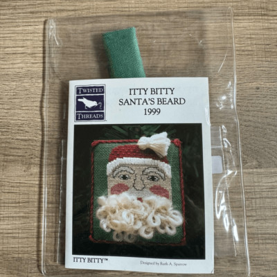 Twisted Threads Itty Bitty Santa s Beard Needlecraft Cross stitch kit 1999