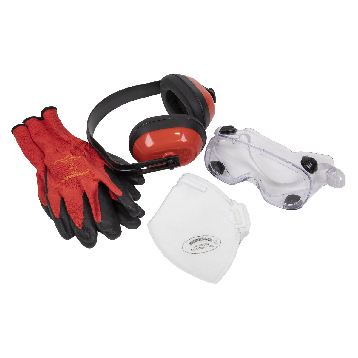 Worksafe Flexi Grip Gloves, Goggles & Ear Defenders SEP2