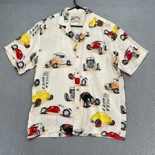 Paradise Found Car Shirt Mens Medium Camp Hot Rod Racing Drag Race Rat Rod