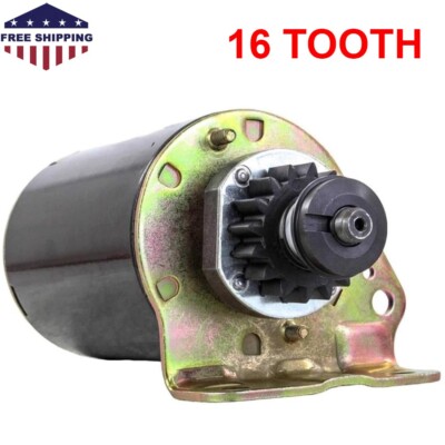 16 Tooth Starter Motor For Husqvarna YTH24V48 Lawn Mower