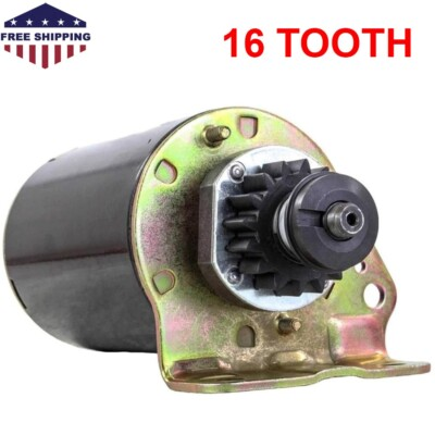 #ad 16 Tooth Starter Motor For Husqvarna YTH24V48 Lawn Mower $49.95