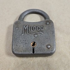 Miloco Vintage Antique Padlock 3 X 2  NO KEY