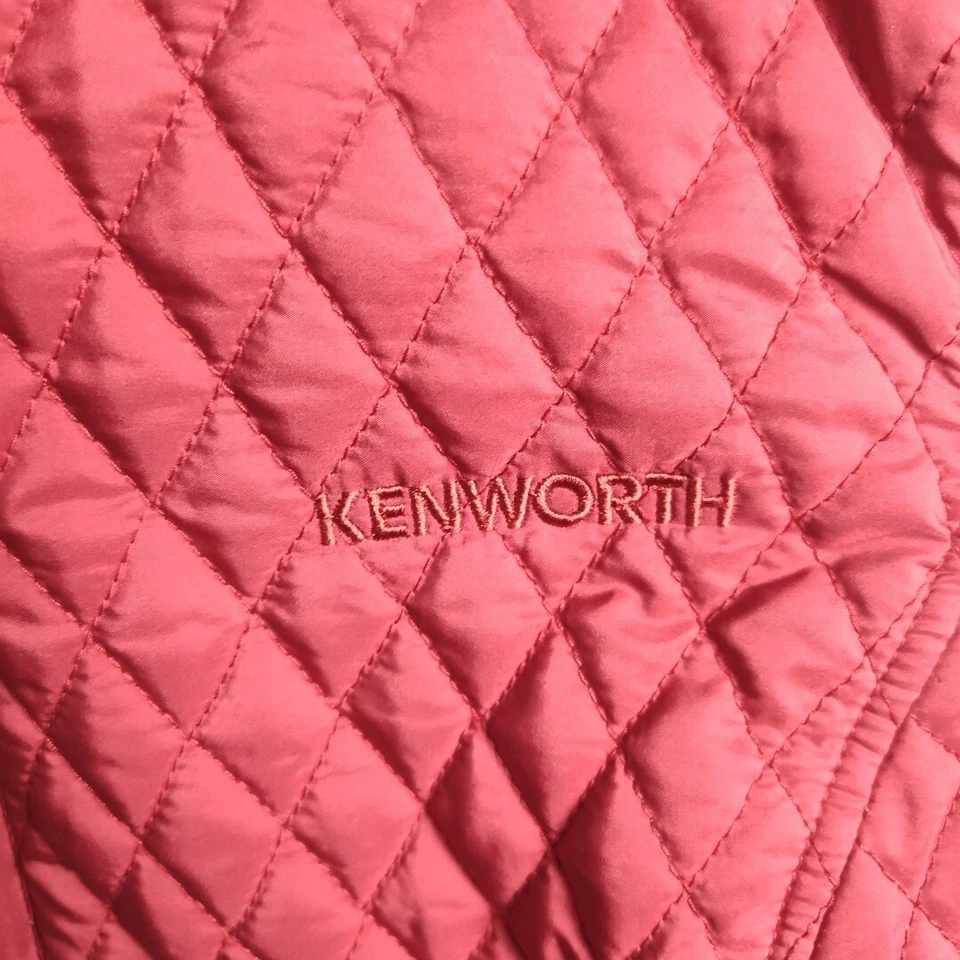 Cutter & Buck Small Womens Medium Zip Quilted Vest Red Kenworth Embroidery - Image 3 of 4
