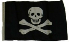 12x18 12"x18" Jolly Roger Pirate No Patch Sleeve Flag Garden 100D