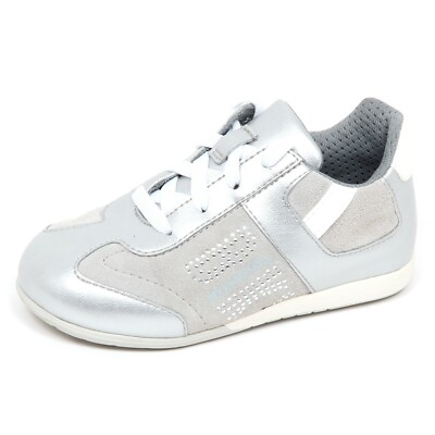 E2046 sneaker bimba silver BIKKEMBERGS REVOLUTION 36A scarpe shoe kid baby