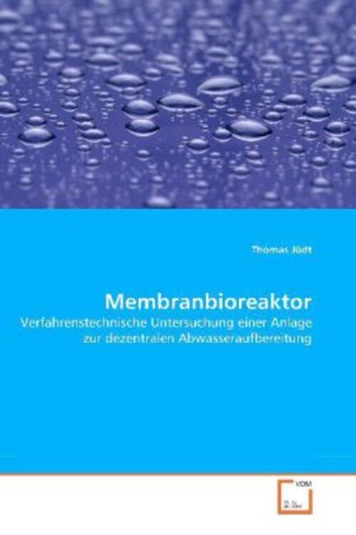 Thumbnail - Membranbioreaktor | Thomas Jüdt | Deutsch | Taschenbuch | Vdm Verlag