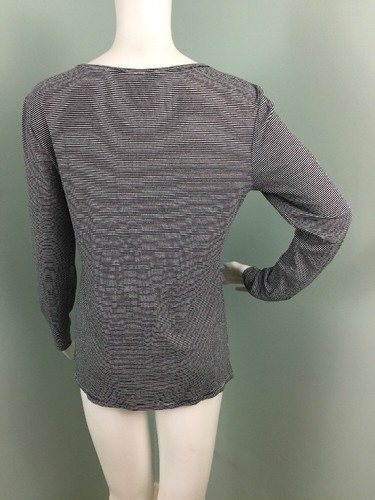 NWT Women's Max Edition L/S Striped Lace Up Neckline Shirt Top Sz M Medium - Picture 6 of 7