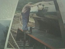 ephemera 1995 picture fireman at work swiftsure 1943 hunslet railway
