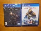 LOT PS4 Playstation 4 The Callisto Protocol Day One Edition & Anthem READ