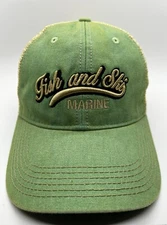 Fish And Ski Marine New Braunfels TX Cap Hat Adult Trucker Mesh Snapback New