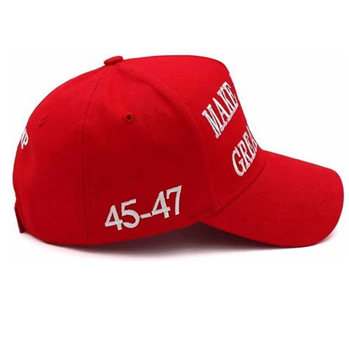 Trump 2024 MAGA RED Hat 45-47 Baseball Cap Make America Great Again - Picture 5 of 5