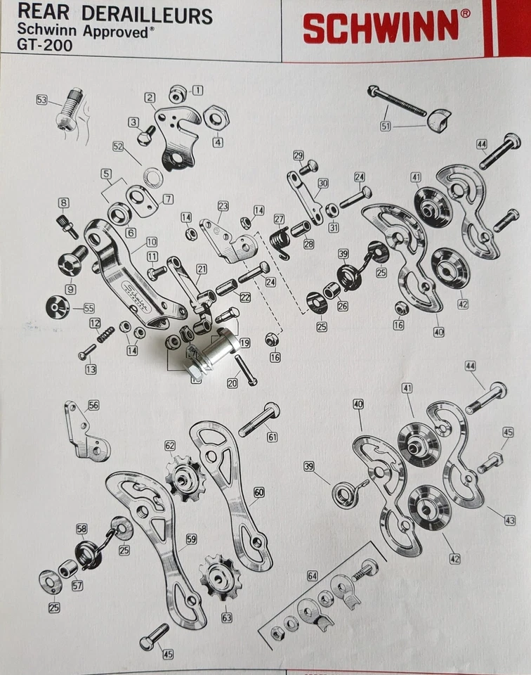Schwinn Derailleur Cable Pivot Bolt NOS Bicycle for Krate - Fastback # 20-338 - Image 4 of 4