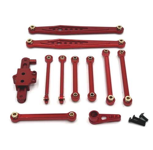 Alloy Steering Servo Saver Complete tie rod Link Kit For 1/12 12428 12423 12427 - Picture 5 of 16