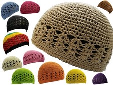 Kufi Hat Skull Cap Islamic Muslim Prayer Al-ameen Taqiyah Takke Chemo Cancer