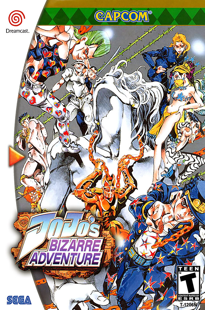 Jojo's Bizarre Adventure Sega DreamCast BOX ART POSTER MADE IN USA