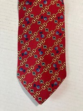 Zadi Andrew's Ties Men's Necktie Tie Silk Red Gold Made in Italy