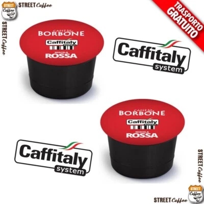 96 no 100 Cialde Capsule Caffè Caffitaly®* - Miscela ROSSA Red Caffè Borbone