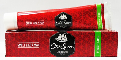 Old Spice Fresh Lime Lather Rasiercreme - riecht wie ein Mann - 70 g - kosten...