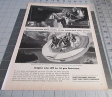 1965 Electric Light and Power Service Companies, Flying Mobile Camper Print Ad