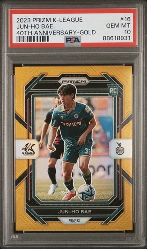 2024 Panini Prizm K-League JUN-HO BAE Rookie RC Gold /10 PSA 10 GEM MINT