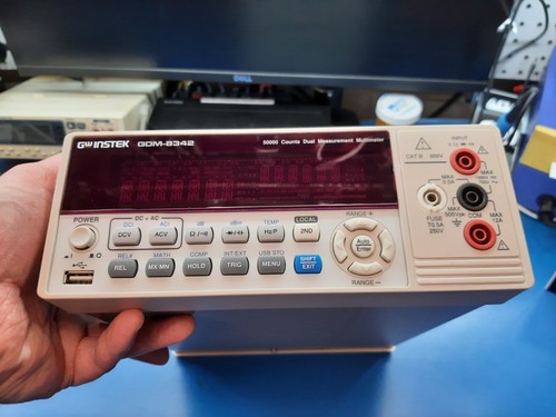 GW Instek GDM-8342 Dual Display Bench Multimeter w/USB CLEAN TESTED WORKS - Picture 9 of 24