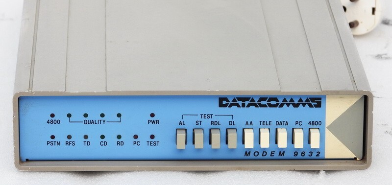 DATACOMMS MODEM 9632 GENERAL DATACOMM QUESTER DATA FAX EXTERNAL