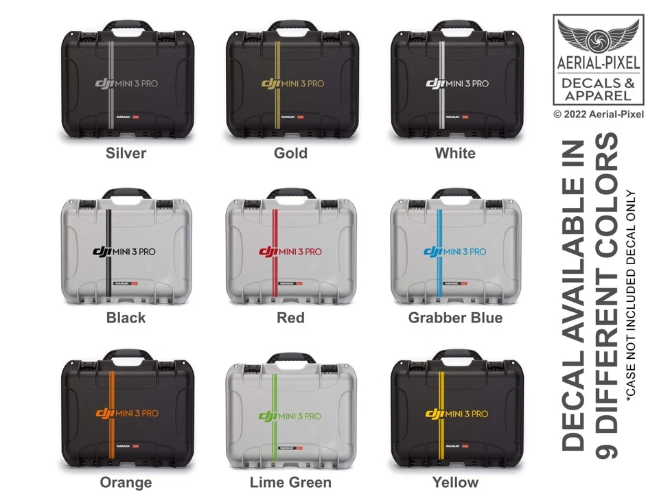 DJI Mini 3 Pro Drone Case Decal  for Nanuk Pelican GoProfessional GPC & More - Image 3 of 3