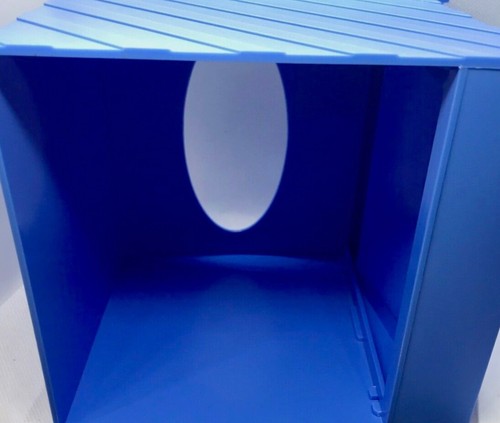Bullseye Playground Blue Retro Video-game Console Cube Tissue Box Cover - Picture 4 of 4