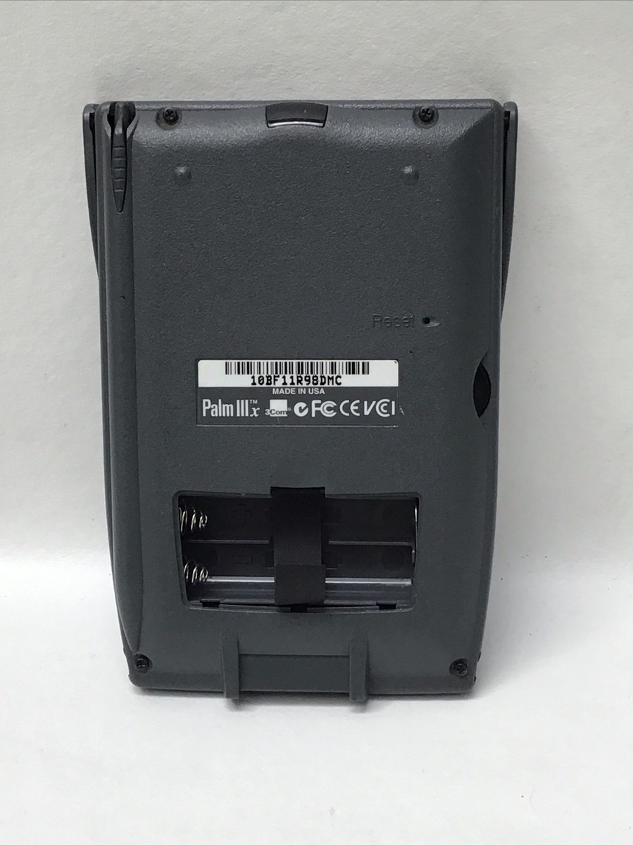 Vtg Palm Pilot III 3Com PDA Flip Cover Handheld Organizer