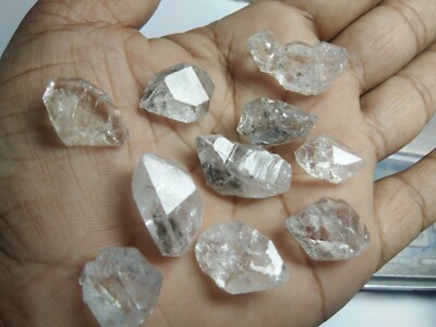 152 CTS.  AAA HERKIMER DIAMOND QUARTZ 12-25 MM NUGGETS LOOSE GEMSTONE D17