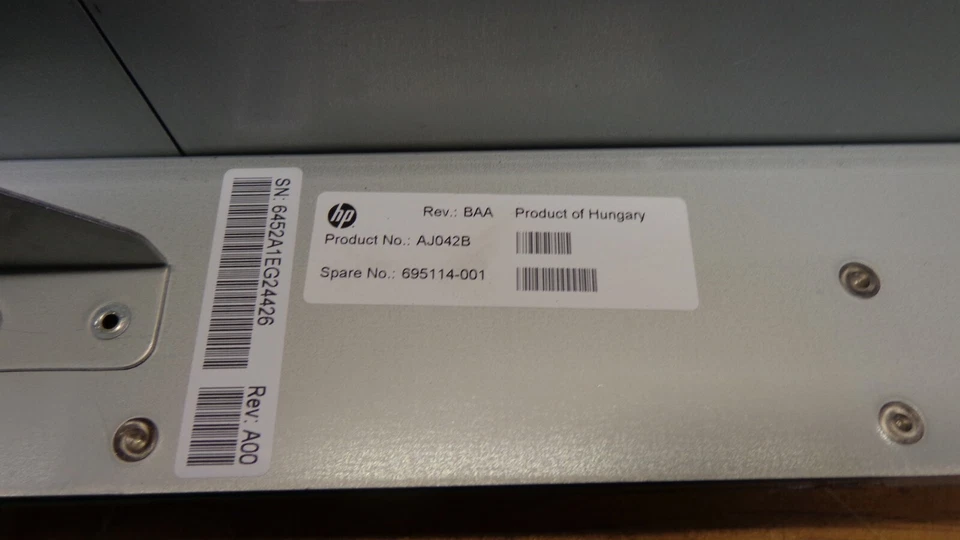 HP PD099K#103 MSL 2024/4048 LTO-4 FC AUTOLOADER TAPE DRIVE AJ042B 695114-001 - Image 4 of 4