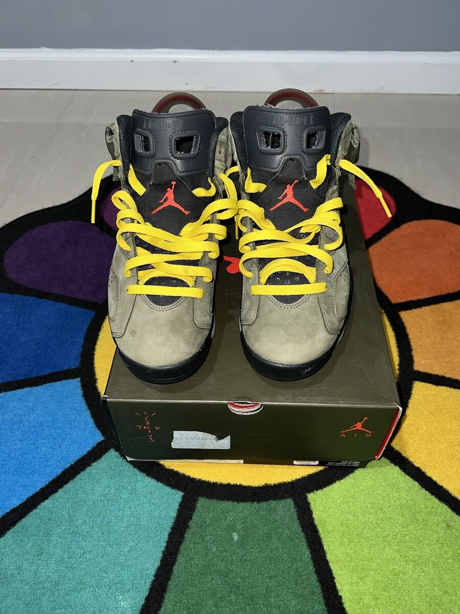Size 8.5 - Jordan 6 Retro x Travis Scott Mid Olive Size 8.5 - Jordan 6 Retro x Travis Scott Mid Olive