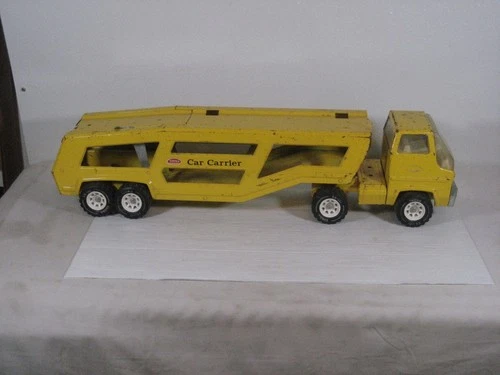 VINTAGE TONKA CAR CARRIER PRESSED STEEL 28" LONG "a"