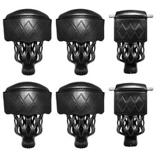 MoyanSuper Billiard Pool Table Pockets Set of 6, Black