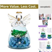 Forever Rose Angel Figurine - Nature-inspired Home Decor for Lasting Memories