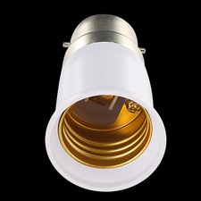 B22 to E27 Light Bulb Adapter – Edison Screw Lamp Converter Socket Holder UKview
