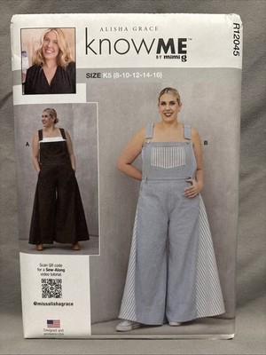 KnowMe R12045 Women's/Unisex Bell Bottom Overalls with Front Pocket Size 8-16