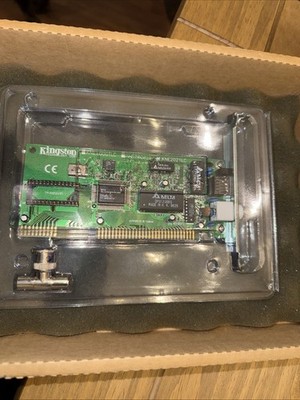 Kingston KNE-2021LC 16 BIT ISA ETHERNET ADAPTER (10 BASE T RJ45 & BNC CONNECTOR)