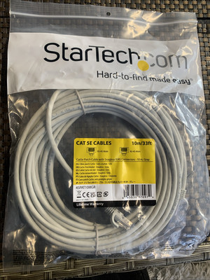 Startechcom Cat 5E Kabel grau 10 Meter/33 Fuß mit Snaggless RJ45 Steckern