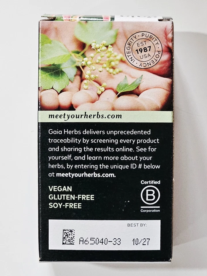 🌞 Gaia Herbs Defensa Rápida Apoyo Inmunológico (40 Fitocápsulas Veganas) Exp Oct 2027 Foto 2 de 2