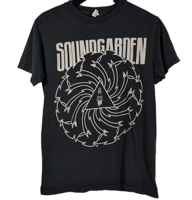 VTG Y2K  Alstyle Soundgarden Band Black Gray Logo T-Shirt Adult Sz S Grunge