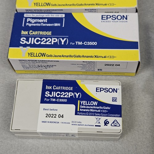 Set Of 10 Genuine EPSON SJIC22P (B4) (C1) (Y5) (M1) Ink Cartridges - 第 4/6 張圖片