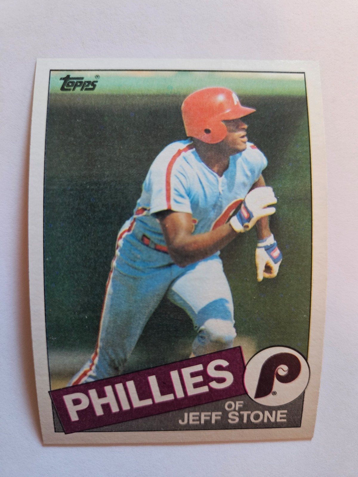 1985 TOPPS JEFF STONE RC #476 NM