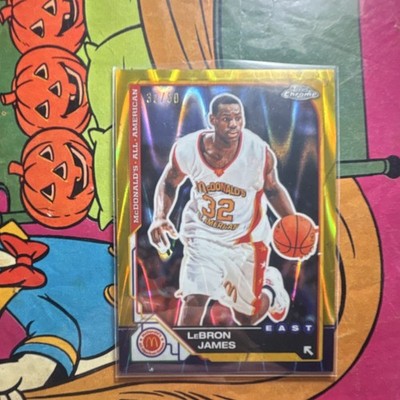 2025-26 Topps Chrome LeBron James McDonald's Ray-wave gold refractor#127 30/50