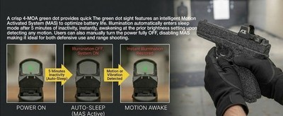 For Canik TP9 SFX/SFX RIVAL, TP9 Combat ADE Huracan Green Dot
