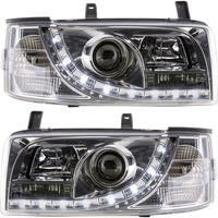 Led Scheinwerfer In Chrom Kurzer Vorderwagen FüR VW T4 Bus 1990-2003