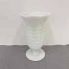 Vintage E. O. BRODY CO Large White Milk Glass Fern Vase 9" Cleveland Ohio