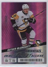2024 Upper Deck Credentials Debut Ticket Access Pink 24/50 Rutger McGroarty 16f8
