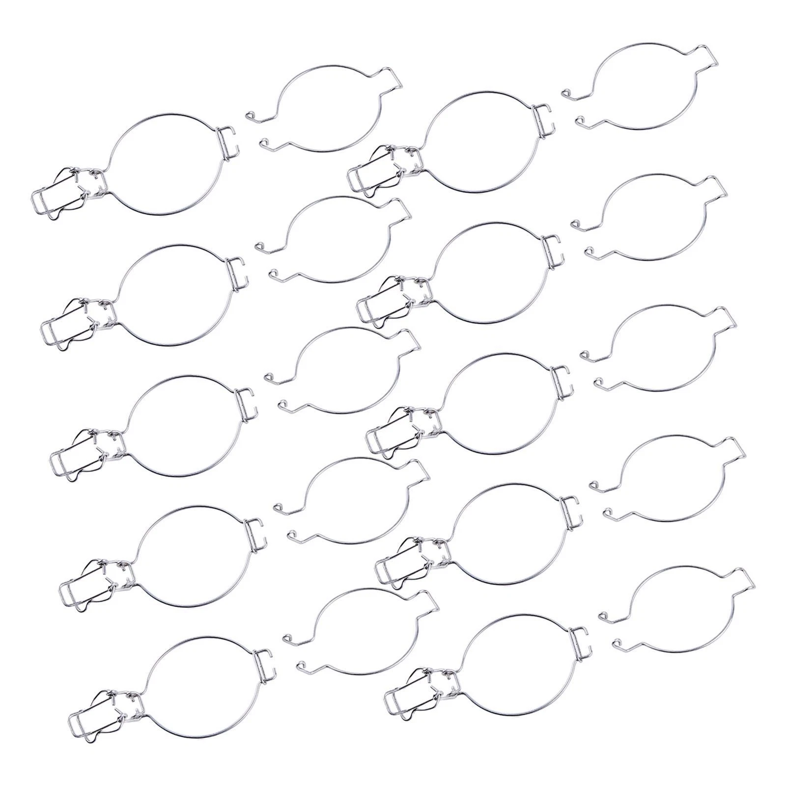 10 Pieces Glass Canning Jar Wire Clamps Fixings Wide Mouth Jar Sealed Buckle
